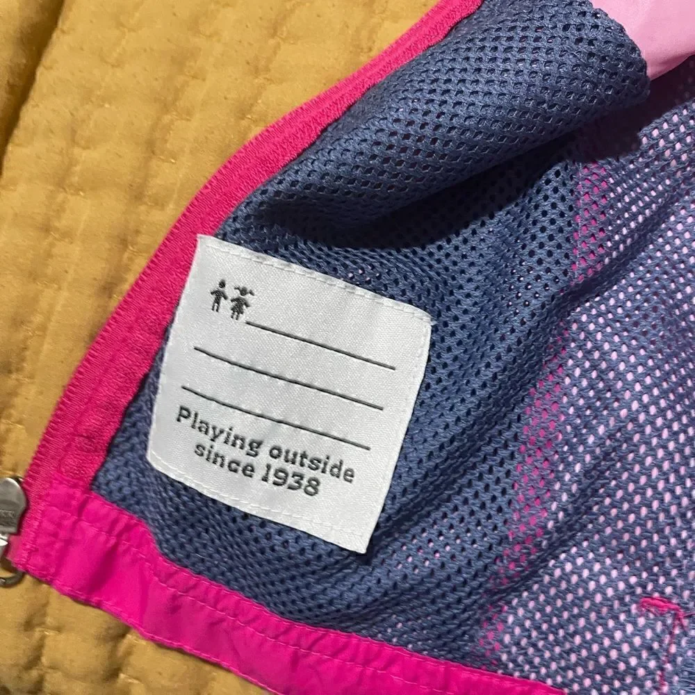 Columbia kids windbreaker pink M 10-12